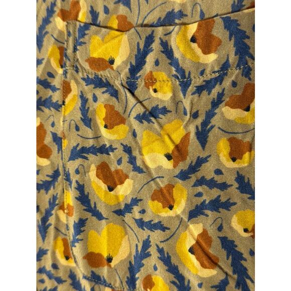 ID MENSWEAR Men's Yellow Printed Good Vibes Button-Up Short Sleeve Shirt SZ M - Picture 4 of 8